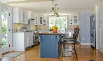 Blue And White Kitchen Interior Design
