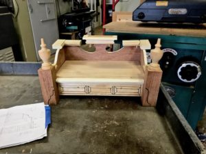 built-in bench prototype