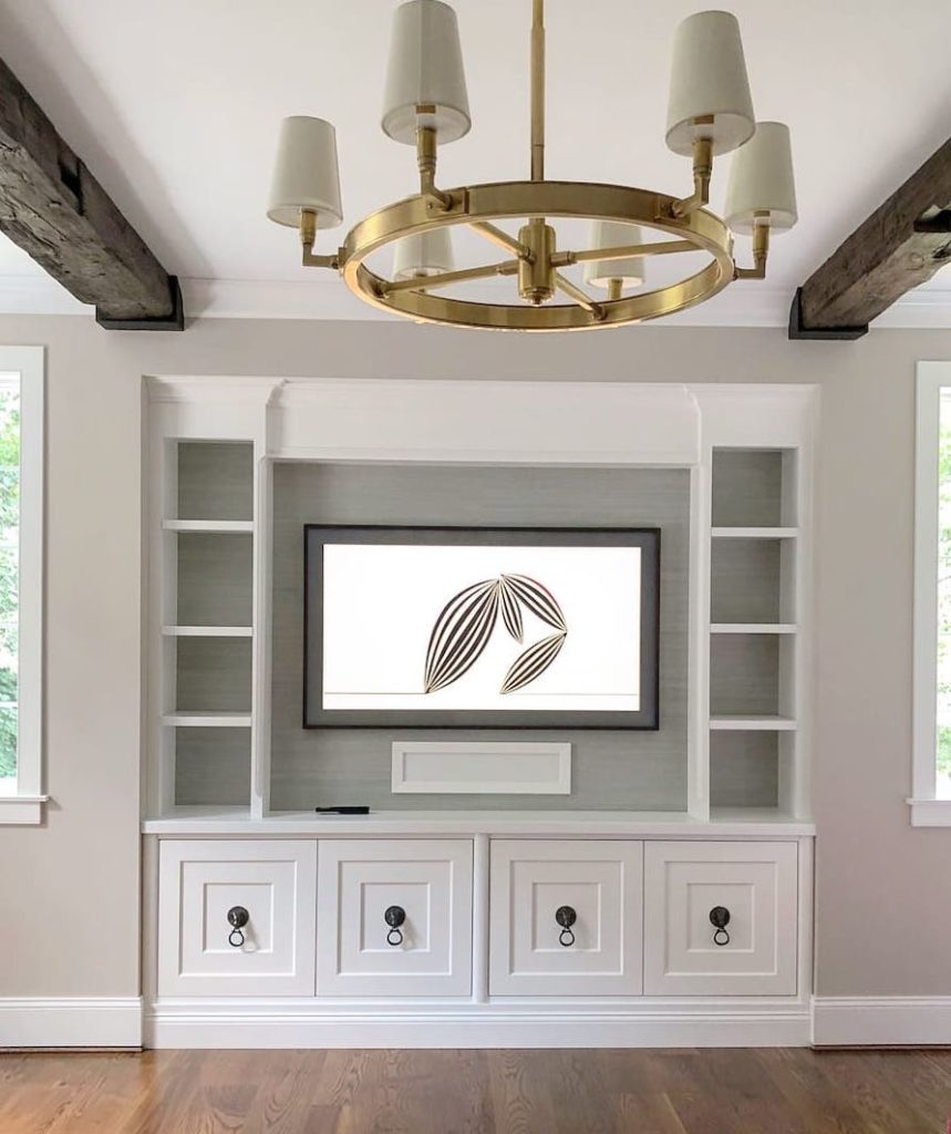 Custom Media Built-in Cabinet for Family room