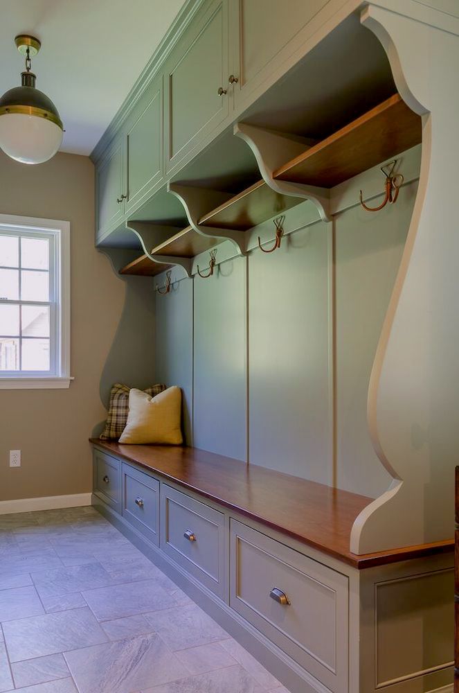 Mudroom built-in cabinet