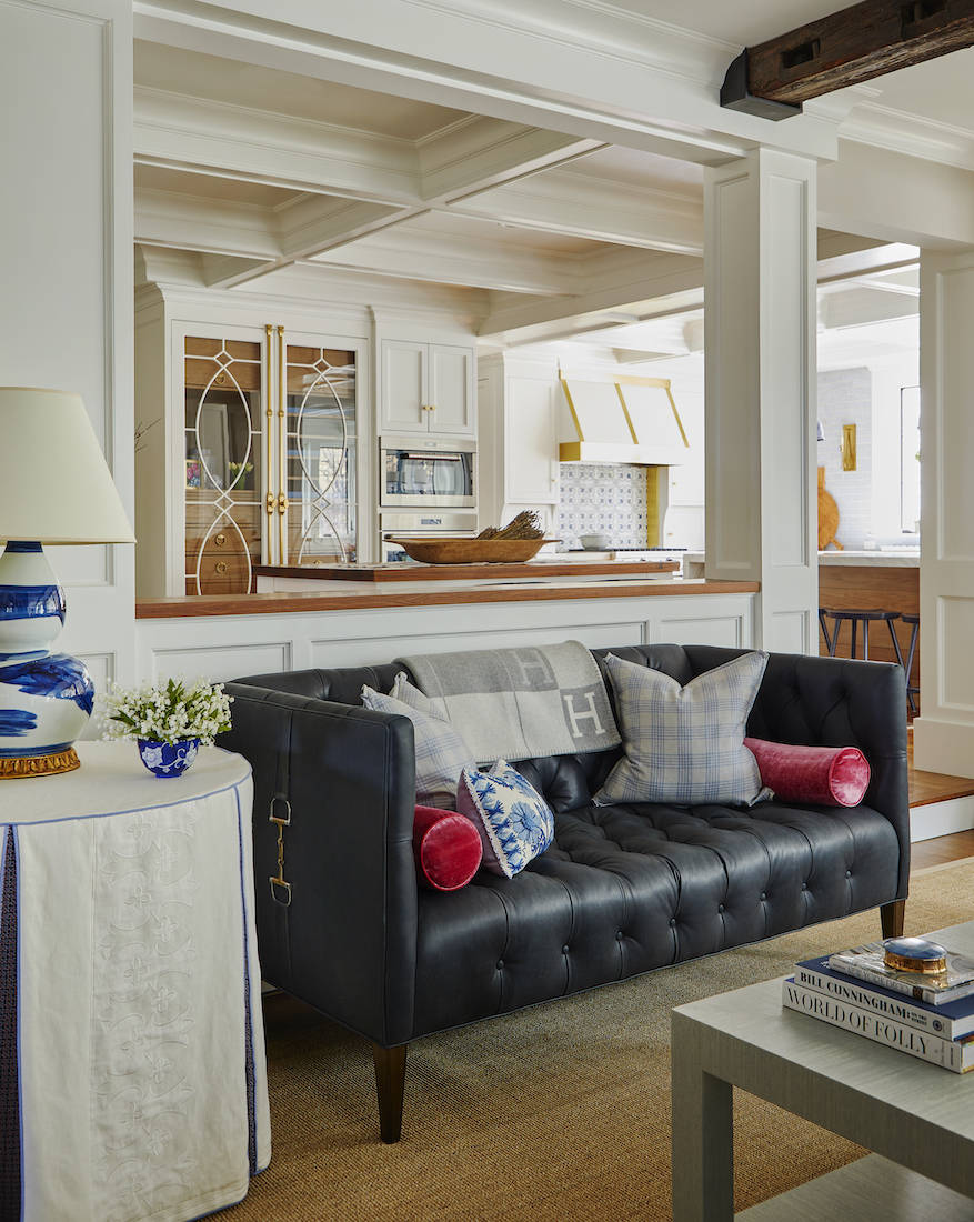 Leather Sofa Loveseat Living Room Design Verve Design Llc